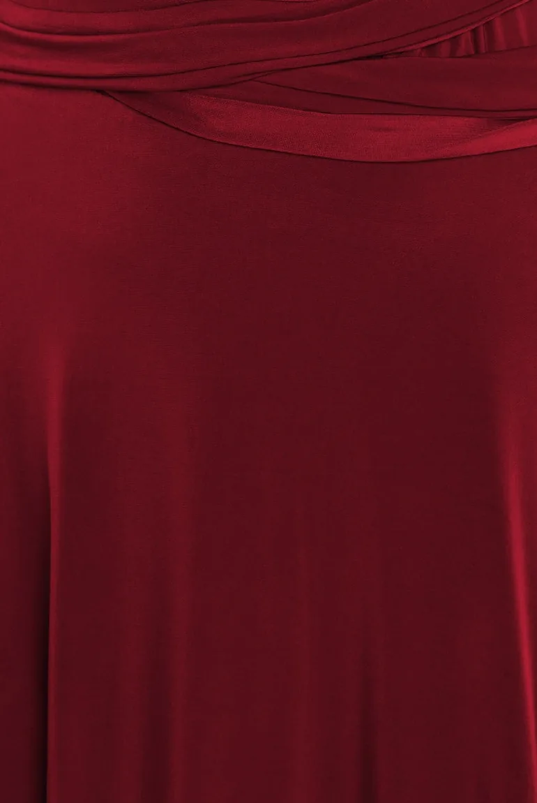 Goddiva Multiway Tie-Up Floor Dress - 3