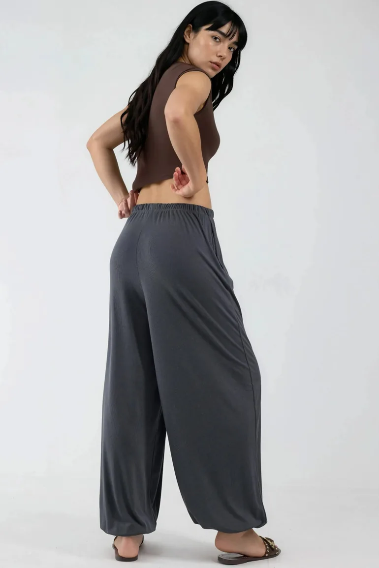 BUSEM Women's Long Elastic Waist Jogger Pants - 3