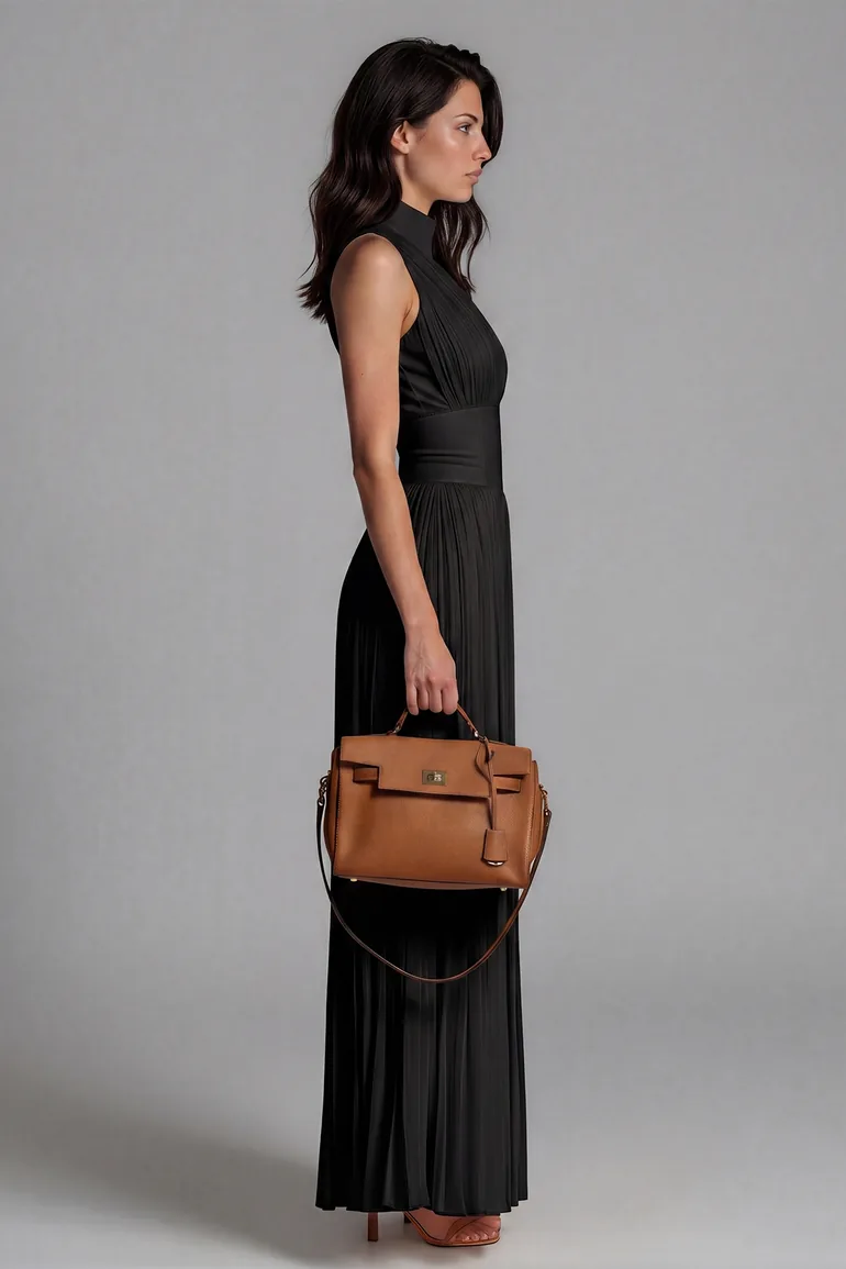 Sera Zipper Ruched Jumpsuit In Black - 2
