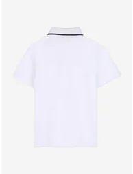 Givenchy Boys Logo Pocket Polo Shirt in White - 1