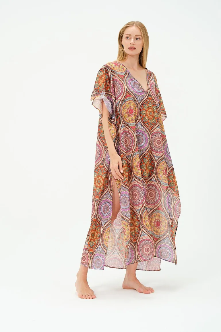 Plus Size Pareo Beach Dress - 5