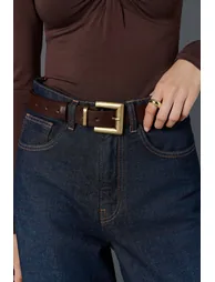 Belt With Gold Buckle