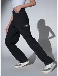 Women Black High-Rise Regular Fit Jeans - 1
