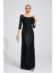 Aeliana Black Diamond Maxi Dress - 2
