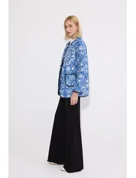 PATTERNED QUILTED JACKET - 4