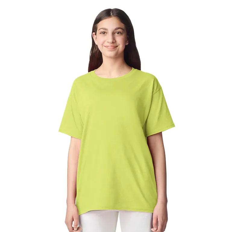 Gildan Childrens/Kids Plain Lightweight T-Shirt - Safety Green
