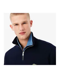 1/4 Zip Sweatshirt Navy Blue - 2