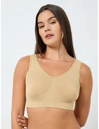 Pack of 2 - Seamless Non Padded Comfort Crop Top - 4