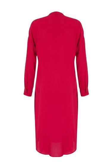 Cherry Woven Midi Slit Detailed Beach Dress product thumbnail 3