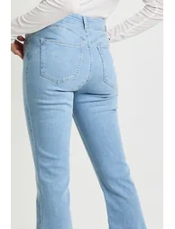 High Waist Booty Lifting Flared Jean - light wash - 3