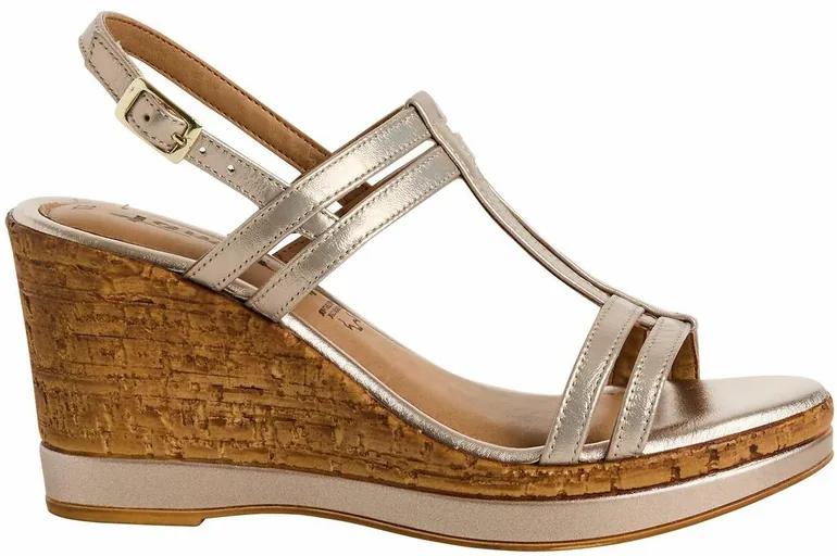 Leather Wedge Sandals