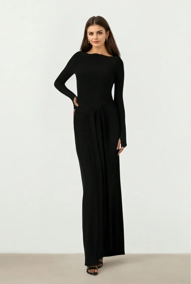 Black Jersey Dress