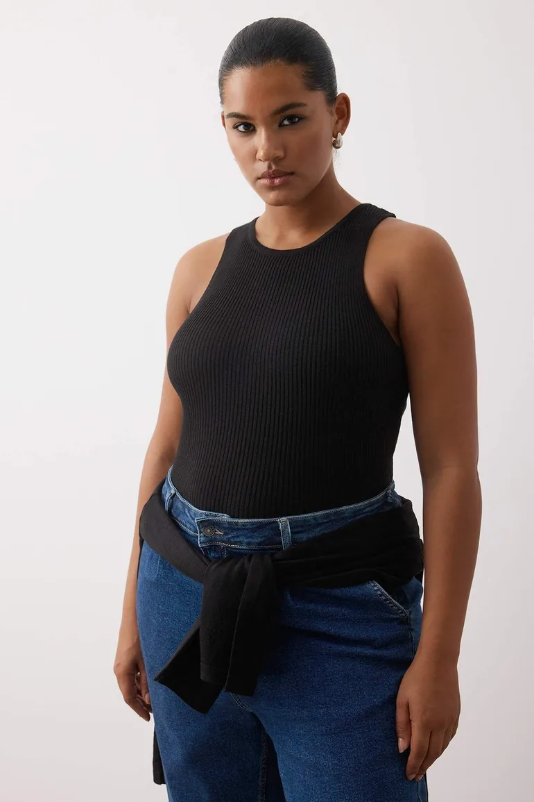 Black 2-Piece Set Knitwear Blouse-Sweater - 1