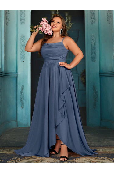 Simple Daily Summer Women Formal Dress Plus Size Elegant Bridesmaid Gown product thumbnail 4