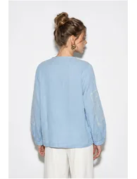 LUCCI Embroidered Crew Neck Casual Jacket - 4