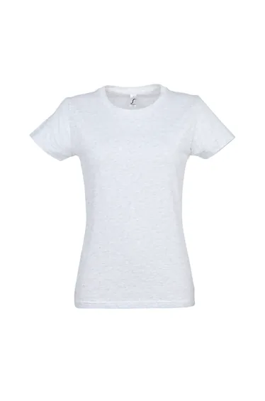SOLS Womens/Ladies Imperial Heavy Short Sleeve T-Shirt - Ash