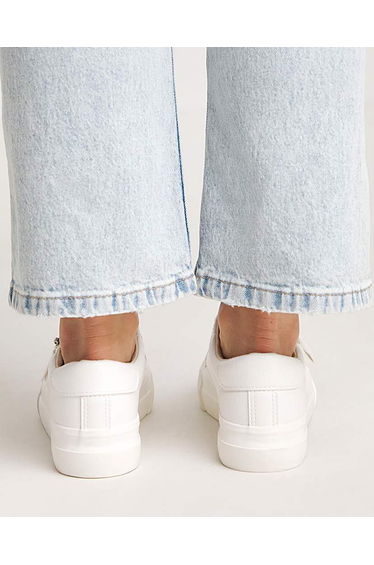 Lace Up Zip Detail Chunky Trainer Wide product thumbnail 2