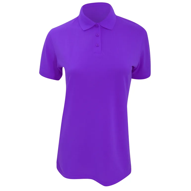 Kustom Kit Ladies Klassic Superwash Short Sleeve Polo Shirt - Purple