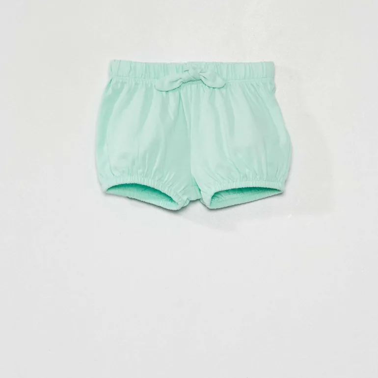 Pack of 2 sweatshirt fabric shorts WHITE - 1