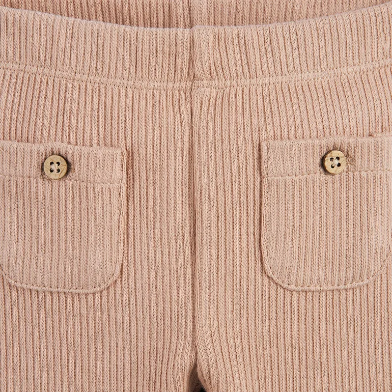 Pack of 2 Leggings in Ribbed Fabric - 2