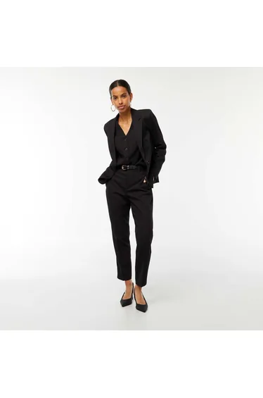 Long-sleeved tailored jacket BLACK