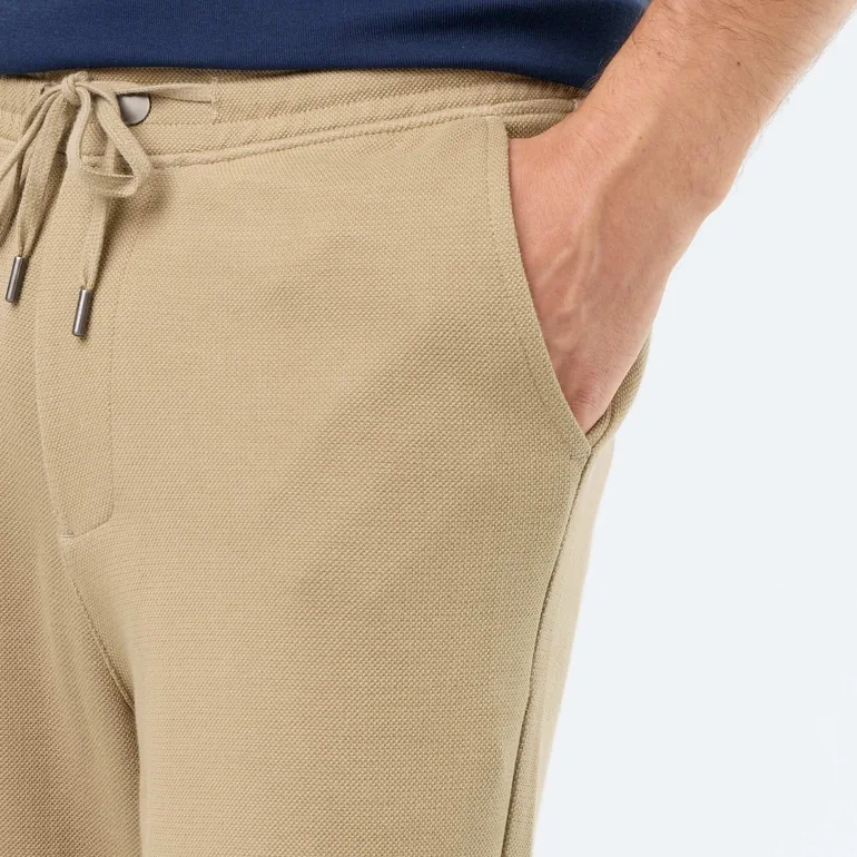 Pique Knit Joggers BEIGE - 3
