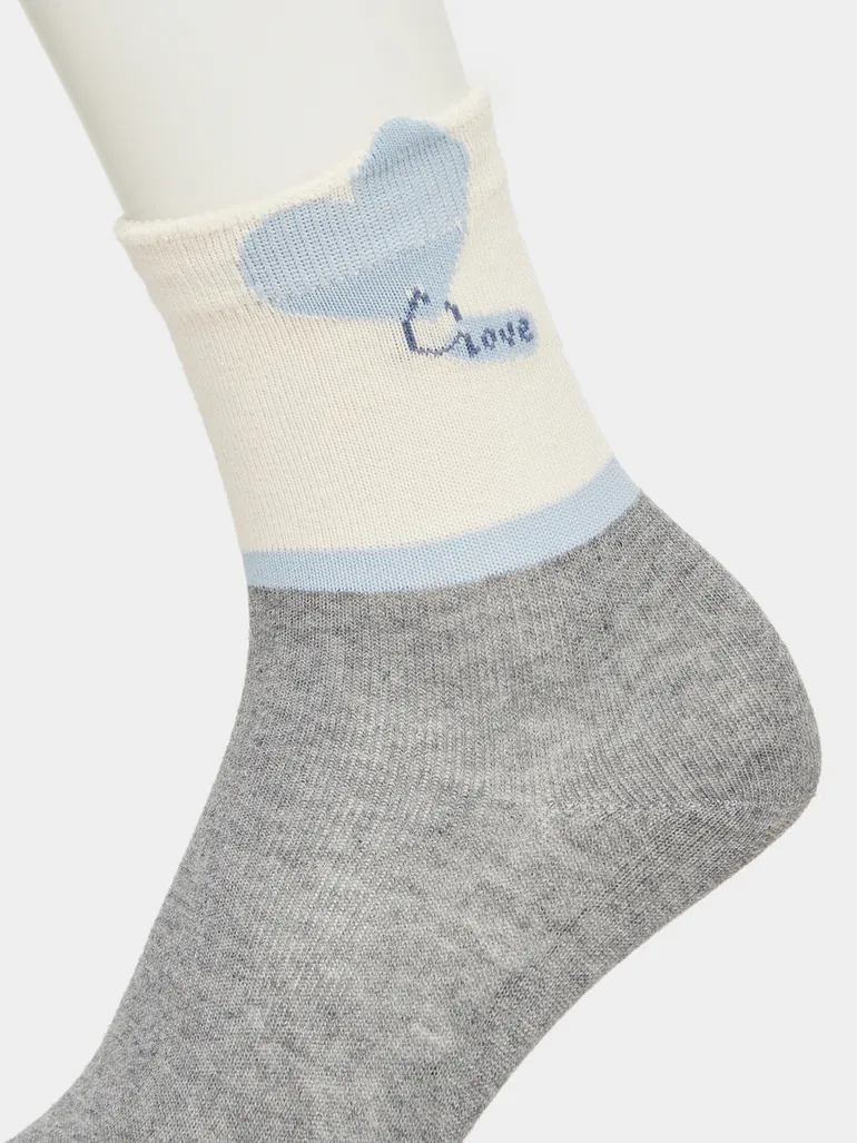 Pack of 5 - Kids Ribbed Ankle Socks - 4
