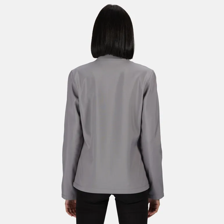 Regatta Standout Womens/Ladies Ablaze Printable Soft Shell Jacket - Rock Grey/Black - 1