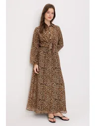 Multi-Colored Woven Dress&Jumpsuit Hijab Dress - 1