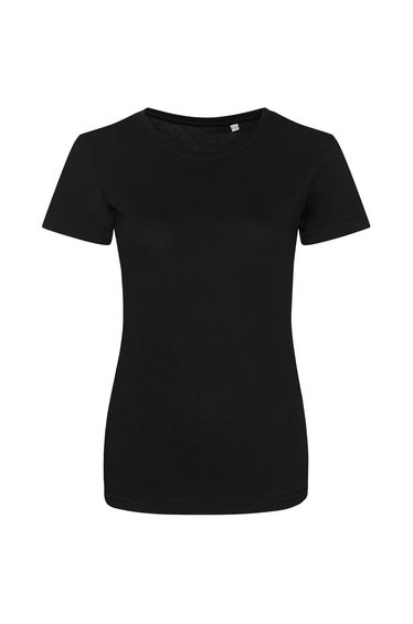 Awdis Womens/Ladies Triblend Girlie T-Shirt - Solid Black
