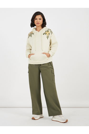 Embroidered Detail Hoodie