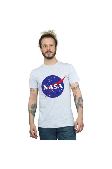 NASA Mens Insignia Logo T-Shirt - Sports Grey