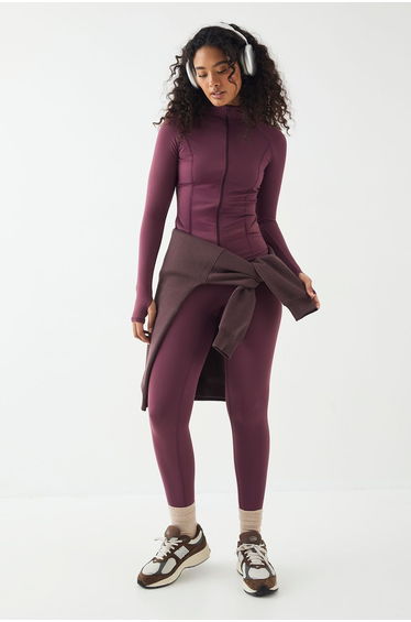 DSGN Studio Sports Sculpt Seam Detail Legging - plum