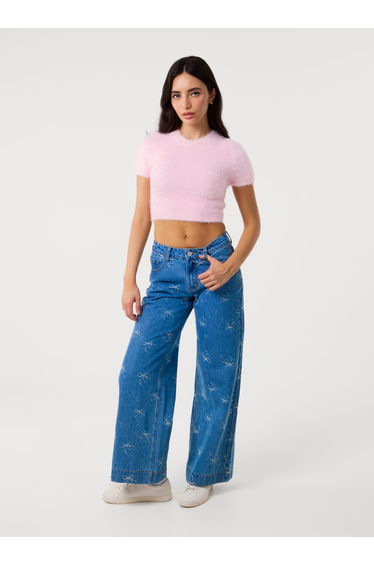 Ribbon Bow Jeans