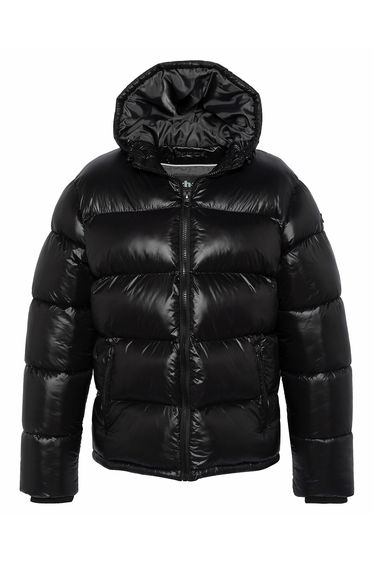 Columbus High Shine Padded Puffer Jacket with Hood