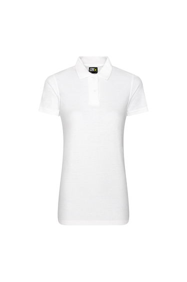 PRO RTX Womens/Ladies Pro Piqu Polo Shirt - White