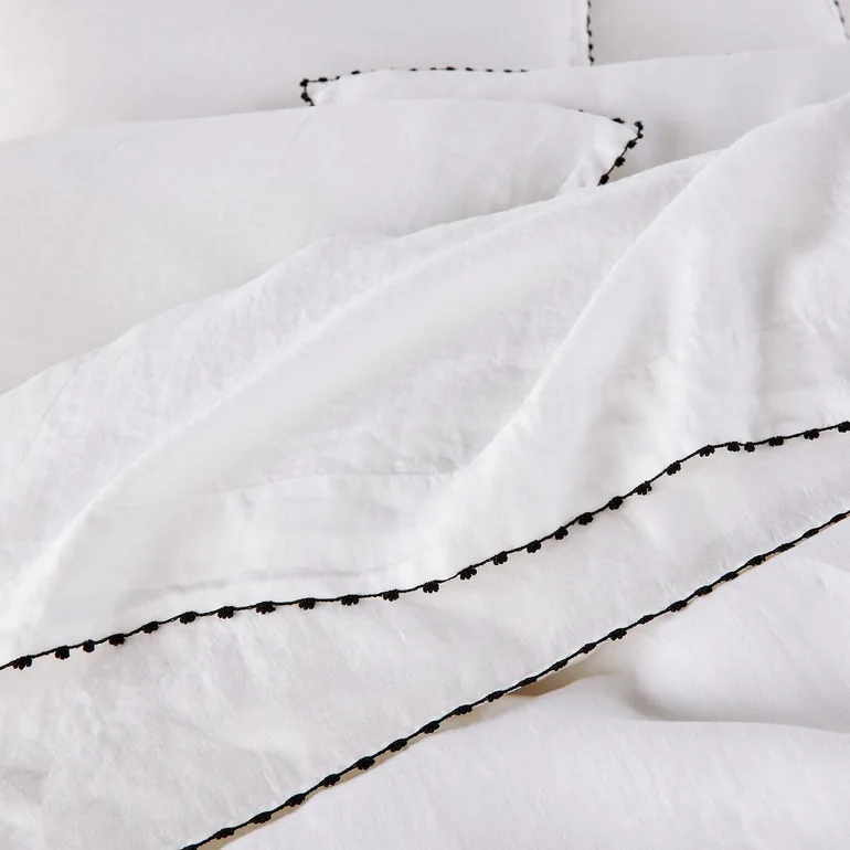 Léone Washed Linen Flat Sheet - 2