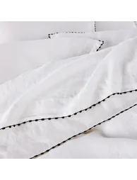 Léone Washed Linen Flat Sheet - 2