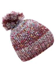 Trespass Womens/Ladies Zabella Knitted Beanie - Dark Cherry - 1