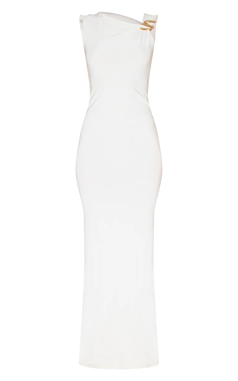 slinky asymmetric dress Ayeshya Slinky Asymmetric Maxi Dress - Sage main image 0