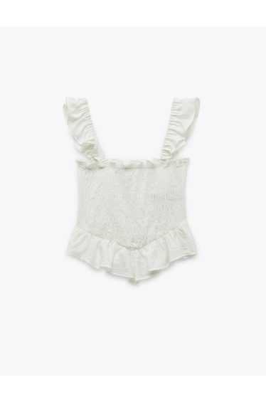 Ruffle Crop Blouse