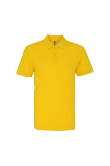 Asquith & Fox Mens Plain Short Sleeve Polo Shirt - Sunflower