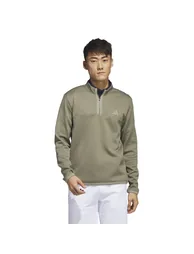 Men's adidas Golf Microdot 1/4 Zip Pullover in Green - 1