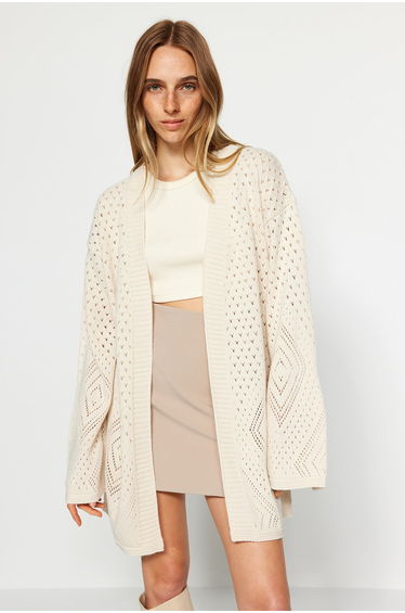 Cardigan - Beige - Regular fit