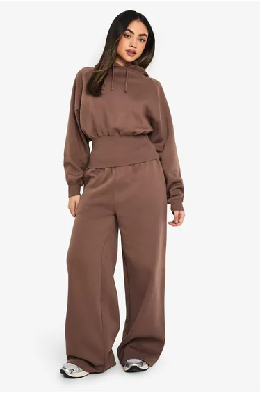 Wide Leg Jogger - mocha
