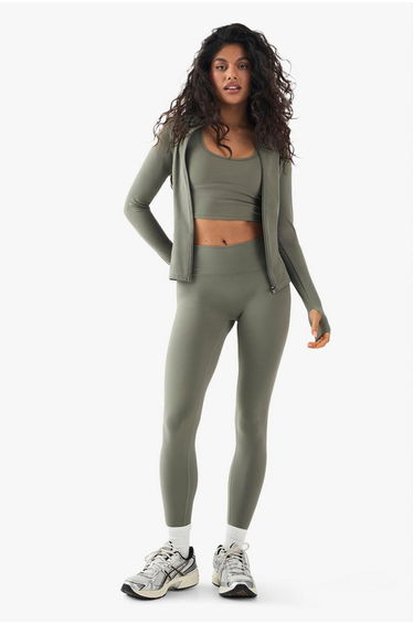 DSGN Studio Highwaist Supersoft Peached Sculpt Legging - khaki