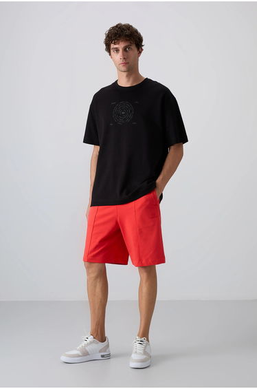 TOMMY Oversized Cotton-Blend Crew Neck T-Shirt