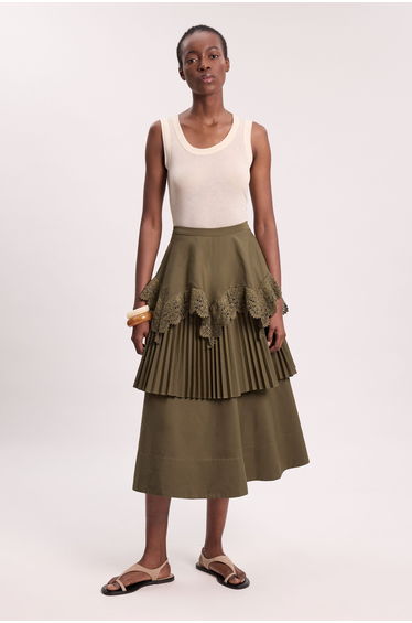 Ruffled Maxi Skirt
