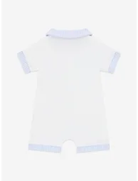 Guess Baby Boys Logo Romper in White - 1