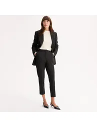 Tapered Trousers in Stretch Polyviscose